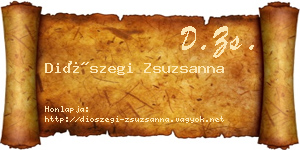 Diószegi Zsuzsanna névjegykártya