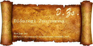 Diószegi Zsuzsanna névjegykártya