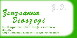 zsuzsanna dioszegi business card